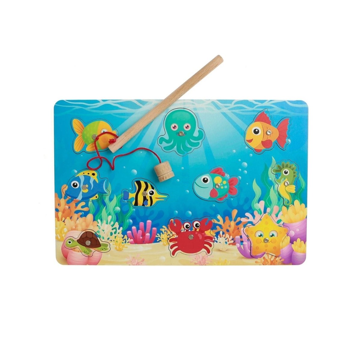 baby toys Wooden Fishing Game