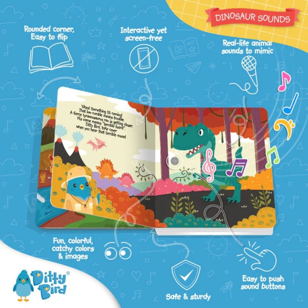 Ditty Bird Dinosaur Sounds Book