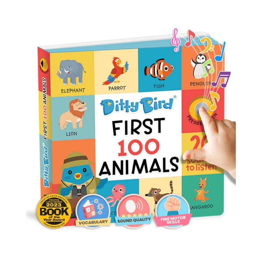 Ditty Bird First 100 Animals Book