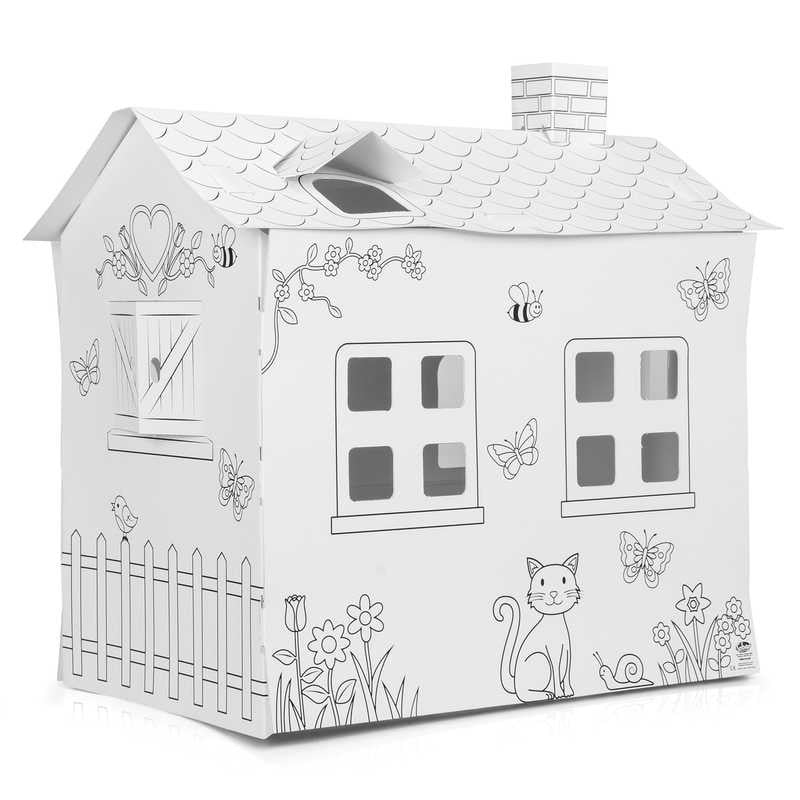 One For Fun Colour Your Own Cardboard Playhouse