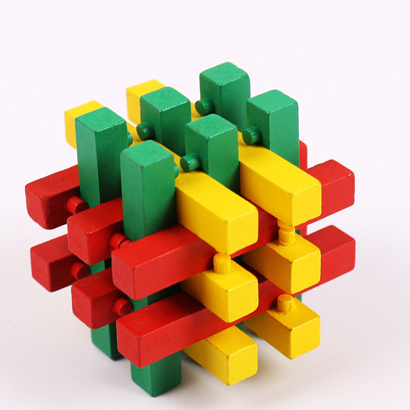 Educational Wood Lock Puzzle Set for Kids