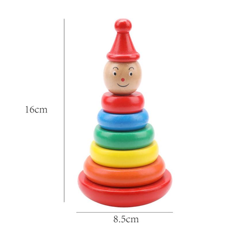 Educational Wooden Stacked Circle Toy