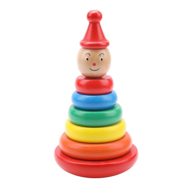 Educational Wooden Stacked Circle Toy