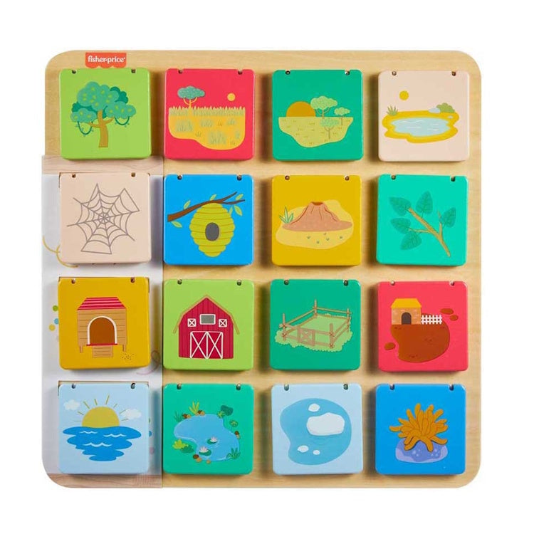 Fisher Price Wooden Lift & Reveal Board