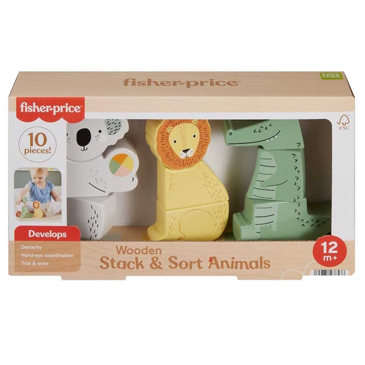 Fisher Price Wooden Stack & Sort Animals