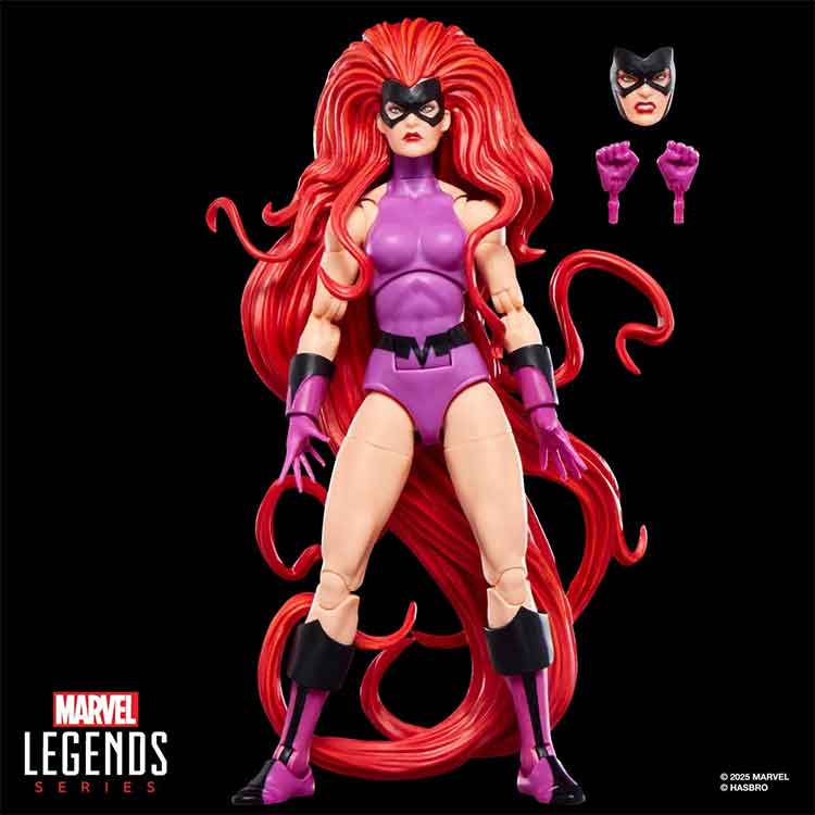 Inhumans Marvel Legends Medusa & Gorgon Marvel 6-Modfedd Ffigurau Gweithredu Pecyn Dwbl