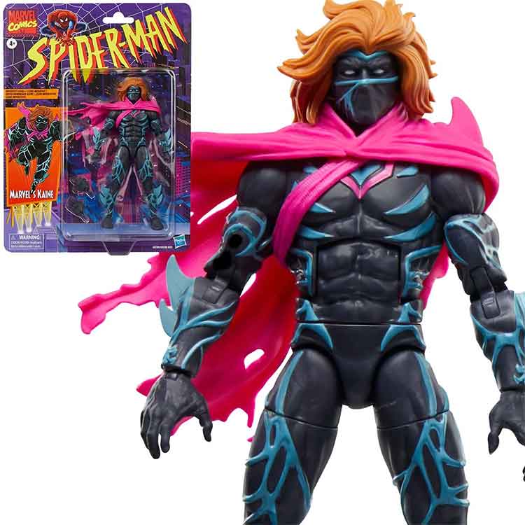 Ffigur Actio 6 Modfedd Kaine Spider-Man Marvel Legends