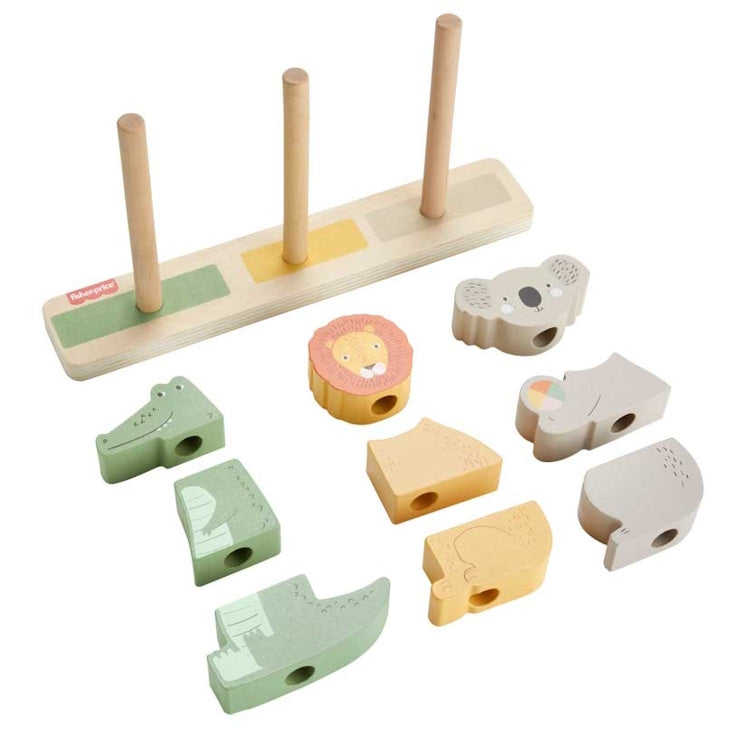Fisher Price Wooden Stack & Sort Animals