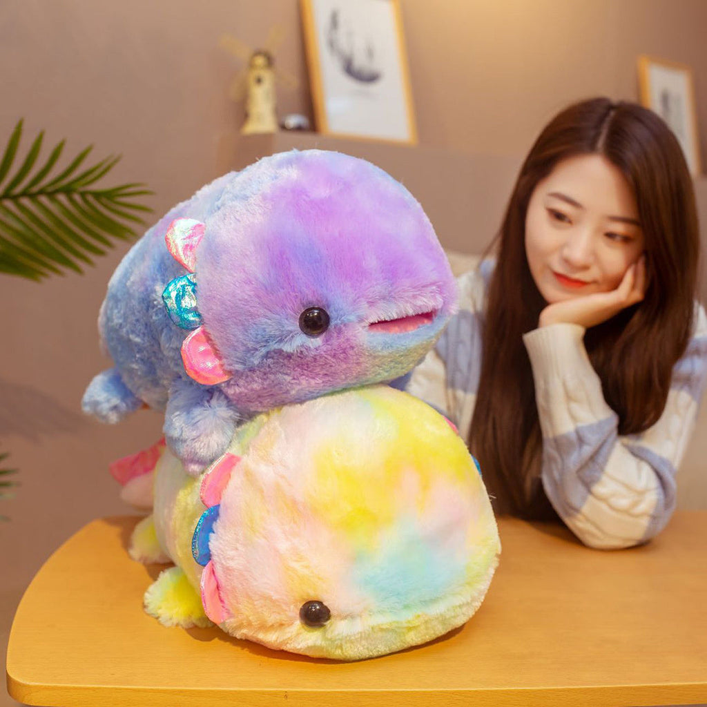 Rainbow Mexican Salamander Plush Toy