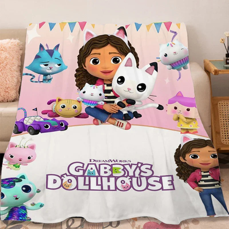 Flannel Blanket Sofa Winter G-Gabbys D-Dollhouse Lovely Warm Bed