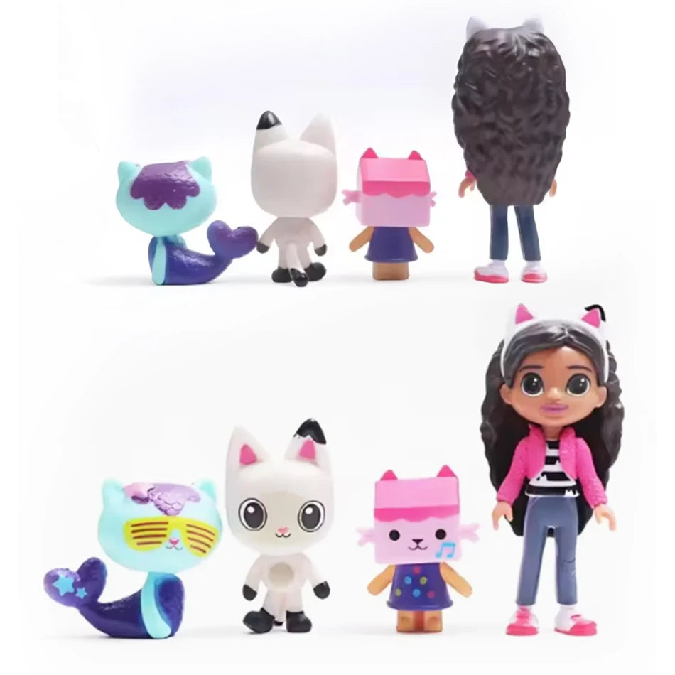 Hot Gabby Dollhouse Anime Figure Toy Smiling Car Cat Hug Gaby Girl