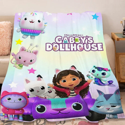 Flannel Blanket Sofa Winter G-Gabbys D-Dollhouse Lovely Warm Bed