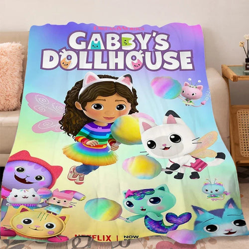 Flannel Blanket Sofa Winter G-Gabbys D-Dollhouse Lovely Warm Bed