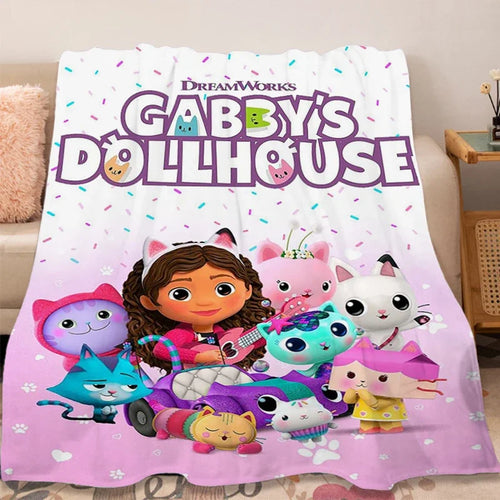 Flannel Blanket Sofa Winter G-Gabbys D-Dollhouse Lovely Warm Bed