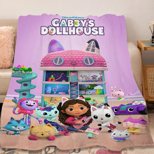 Flannel Blanket Sofa Winter G-Gabbys D-Dollhouse Lovely Warm Bed