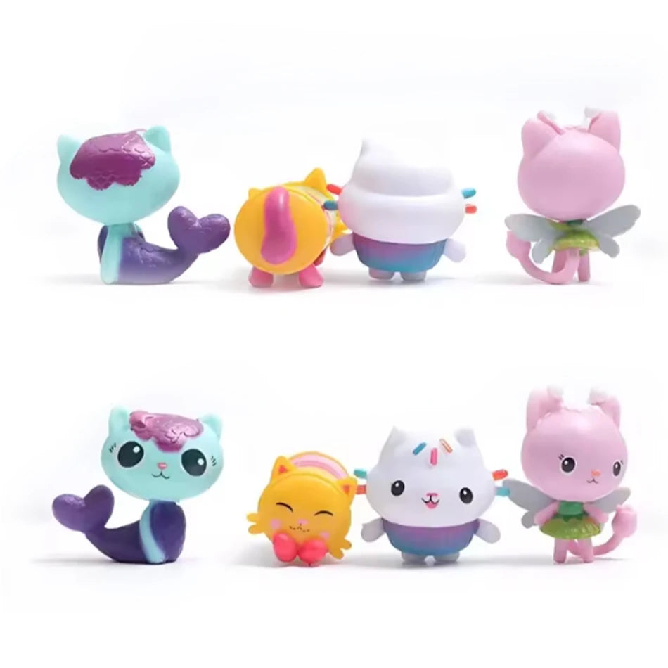 Hot Gabby Dollhouse Anime Figure Toy Smiling Car Cat Hug Gaby Girl