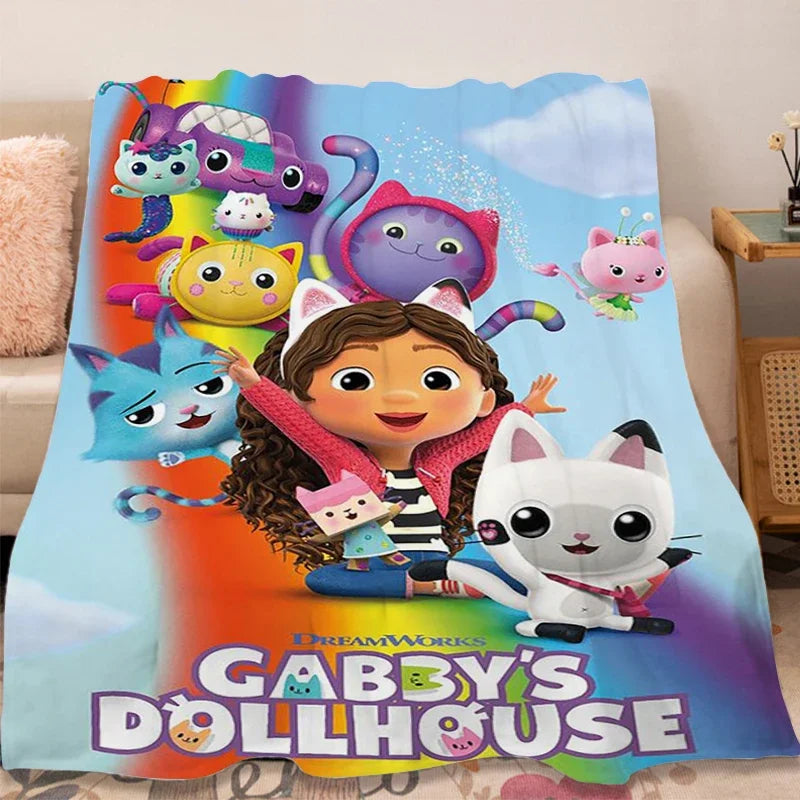 Flannel Blanket Sofa Winter G-Gabbys D-Dollhouse Lovely Warm Bed