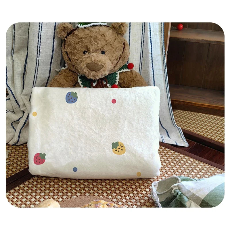 Flannel Blanket Sofa Winter G-Gabbys D-Dollhouse Lovely Warm Bed