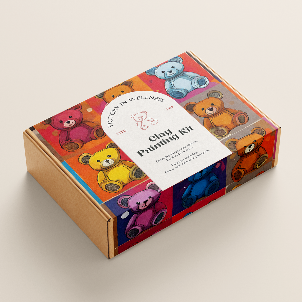 Teddy Paint By Numbers Kit, Teddy Bear Art, DIY Acrylic Painting Activity, Great Gift Idea | by Victory In Wellness