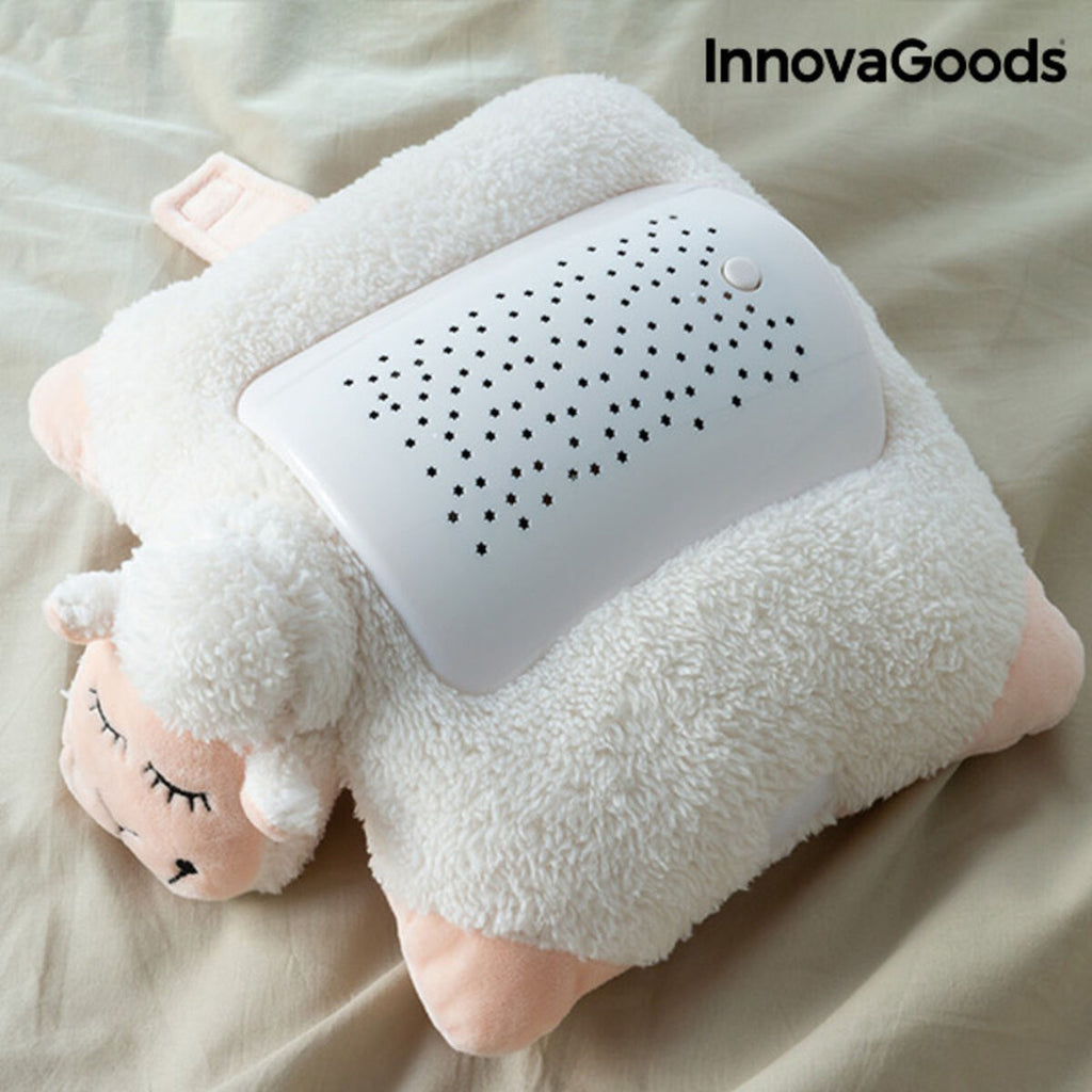 Plush Toy Projector Sheep InnovaGoods with soft body and star projection feature on its back.