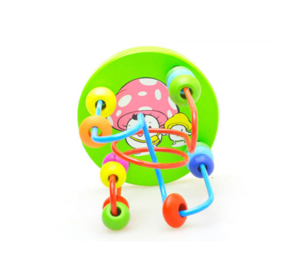 Wooden Mini Round Beads Educational Toy for Children