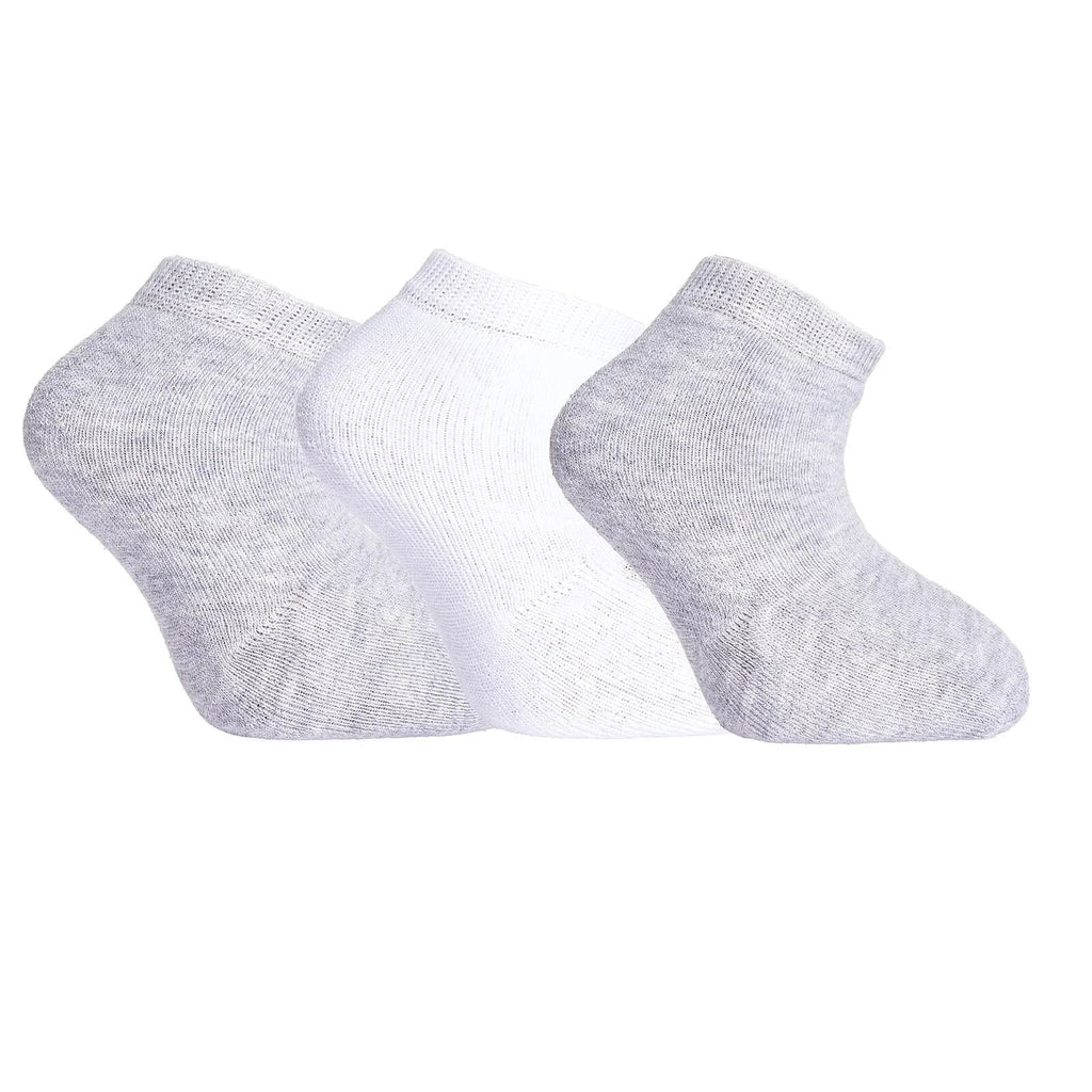 HelloBaby Unisex Chenille Socks 3 Pack - White