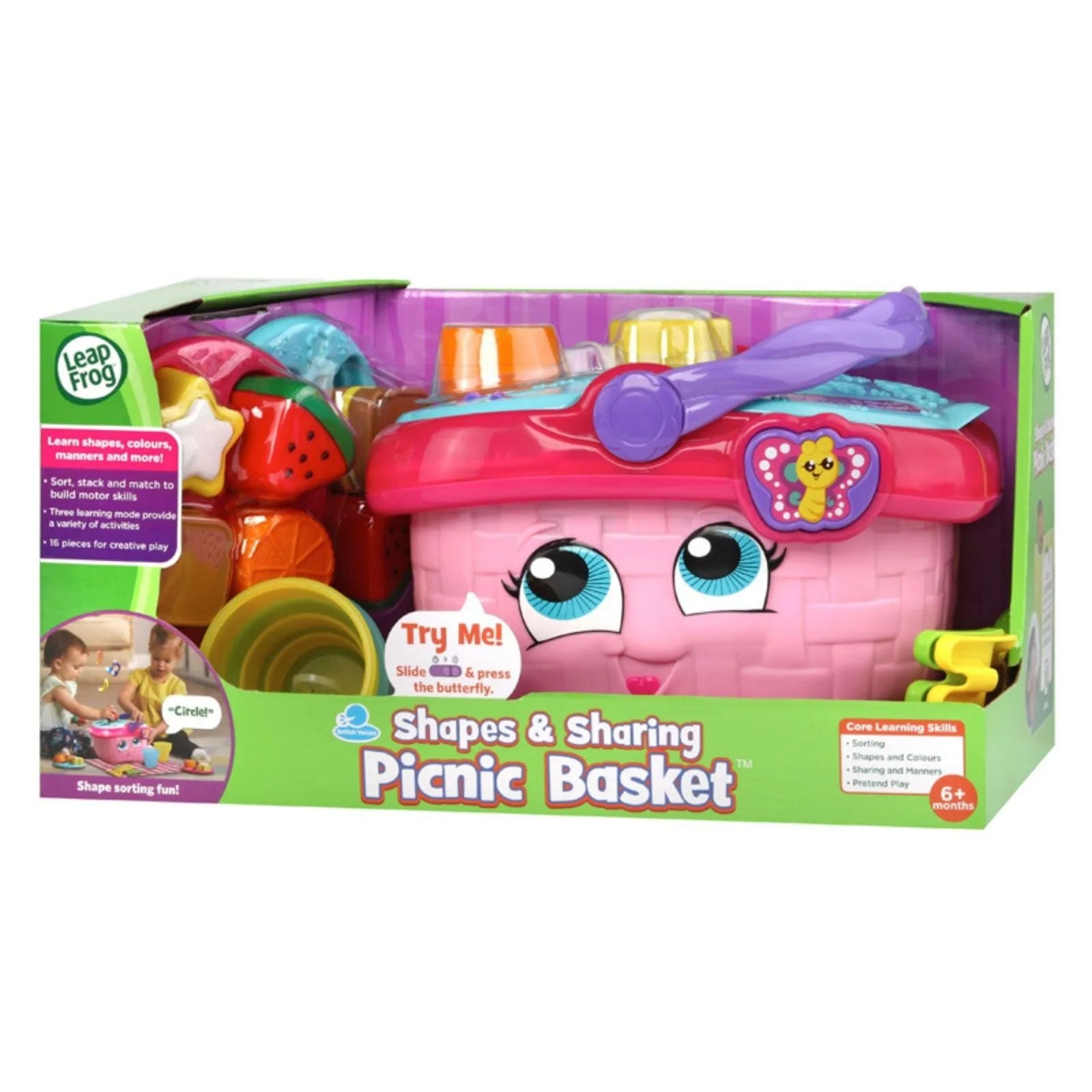LeapFrog Shapes & Sharing Picnic Basket
