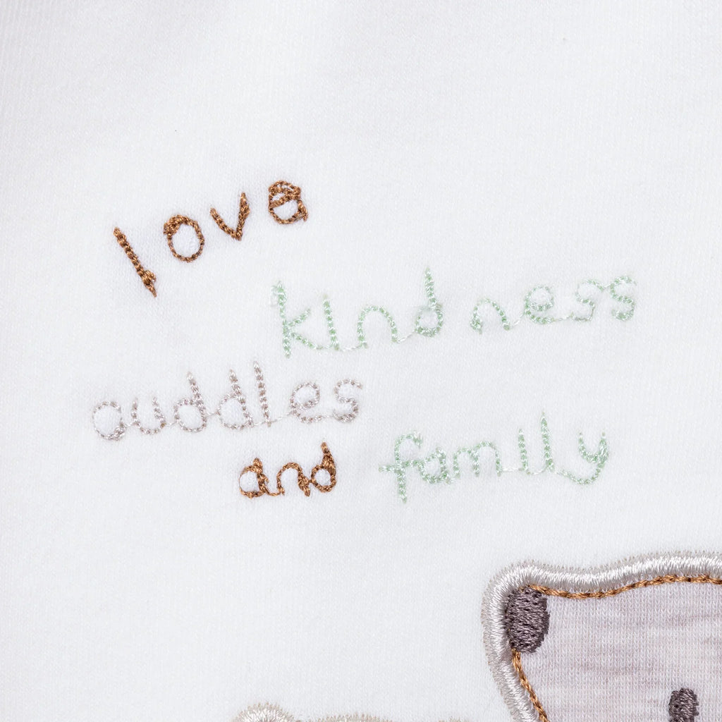 Aziz Bebe Suzene Embroidered 5 Piece Newborn Starter Set - Ecru