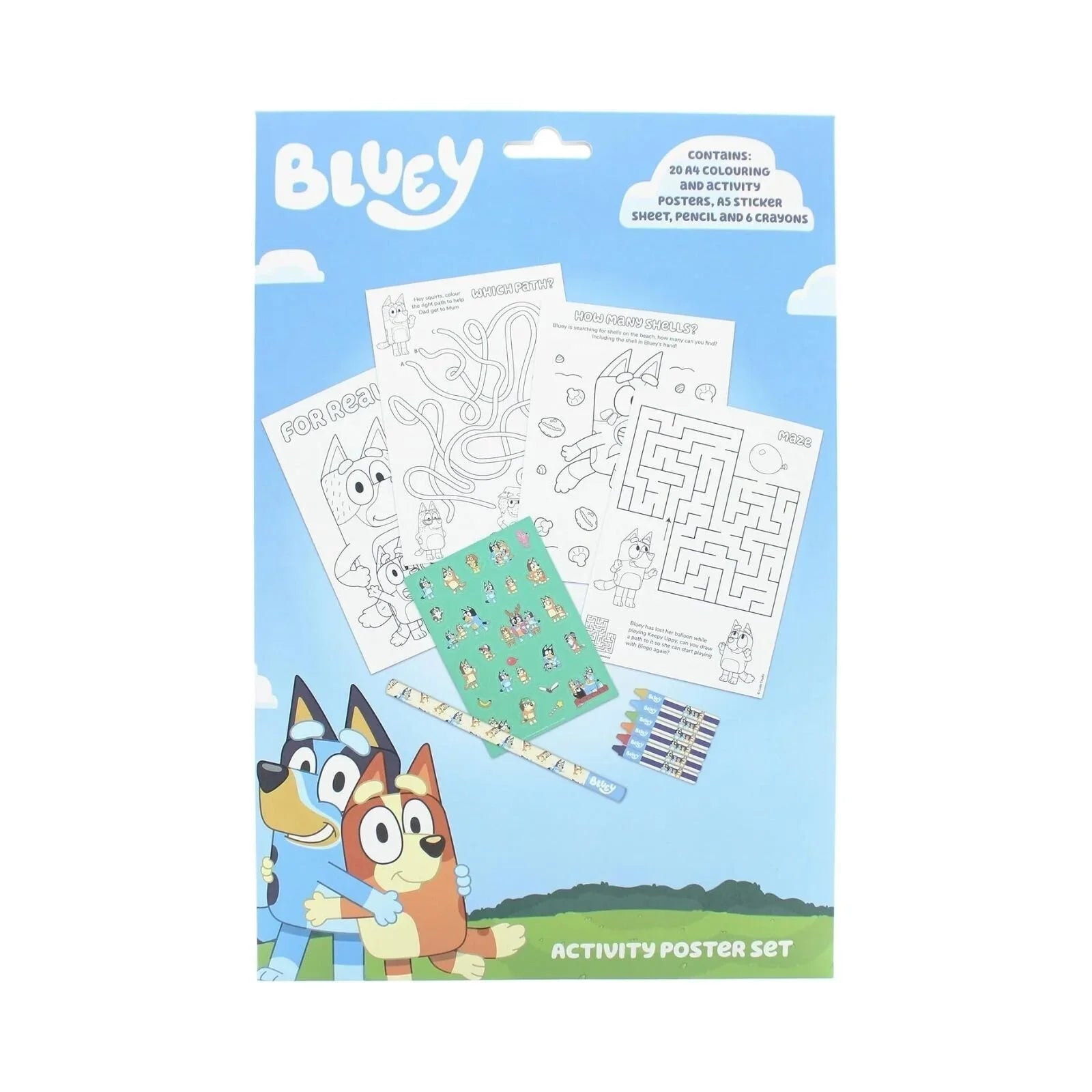 Bluey Poster Activity Set