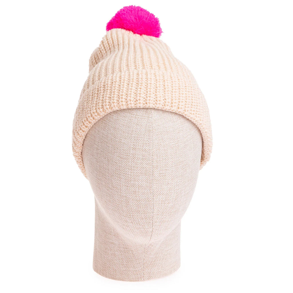 HelloBaby Girl Beanie - Ecru