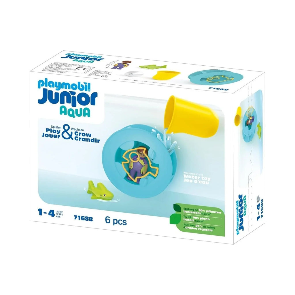 Playmobil Junior Aqua 71688 Water Wheel with Baby Shark