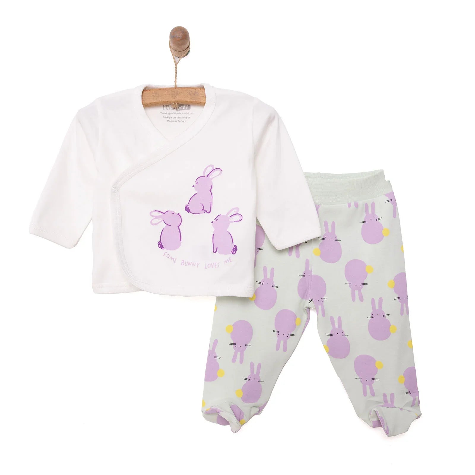 HelloBaby Girl 5 Piece Newborn Set - Ecru