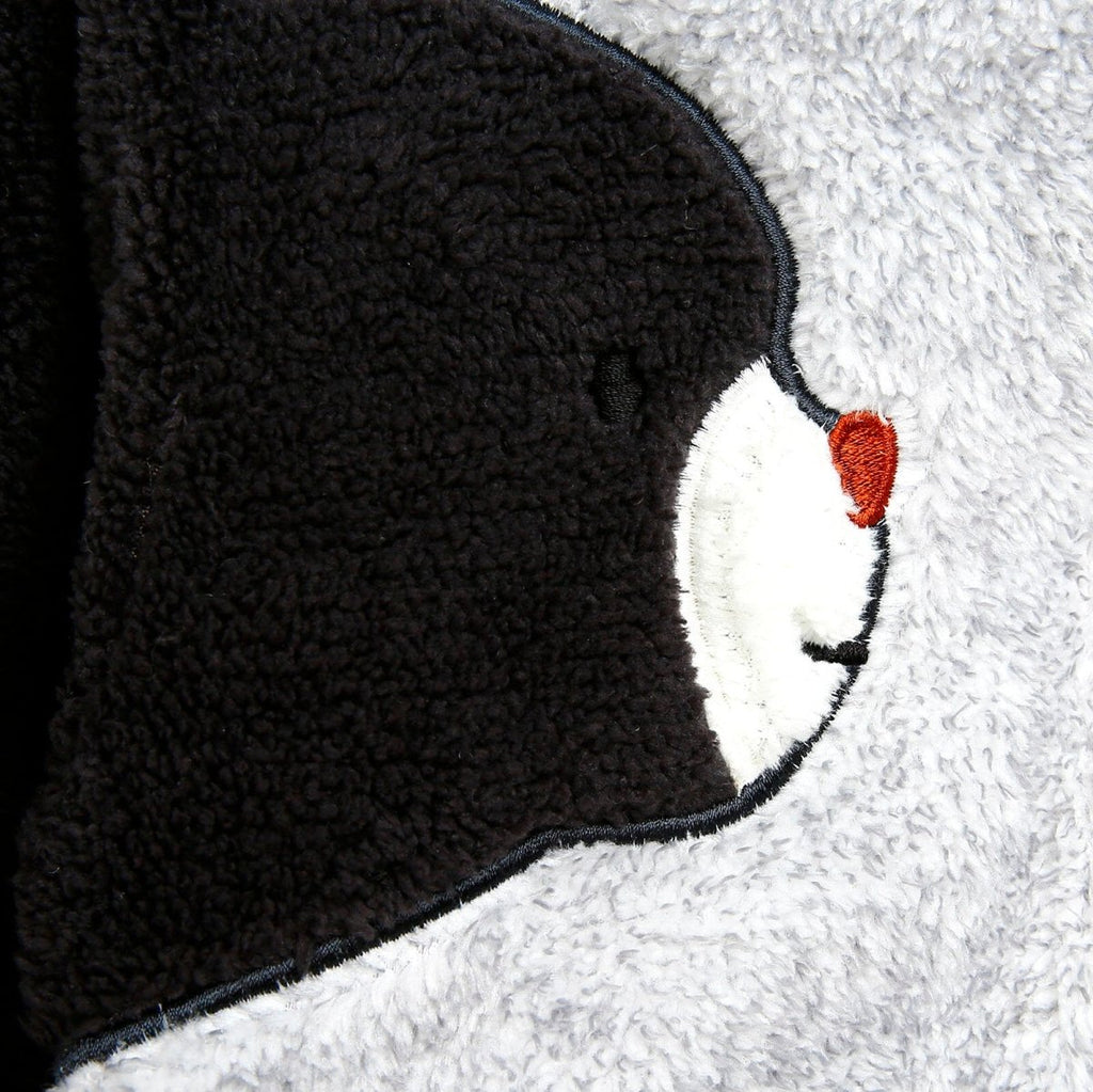 Midimod Newborn Cute Bears Welsoft Footed Jumpsuit - Grey