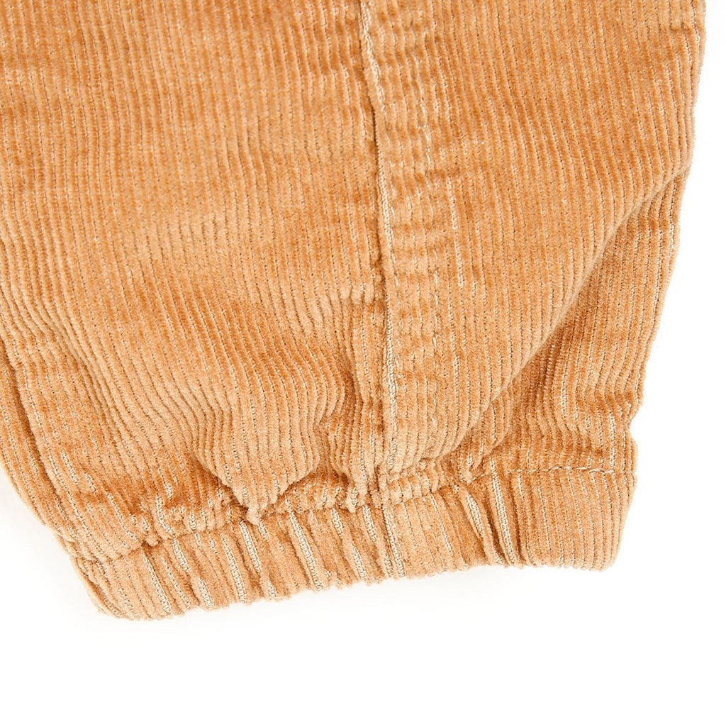 HelloBaby Basic Baby Boy Velvet Overalls - Brown