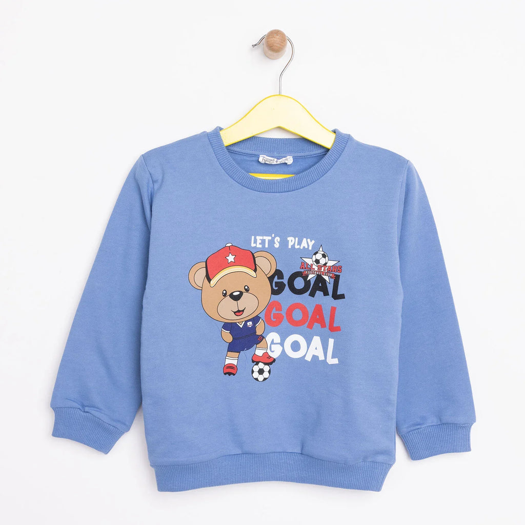 HelloBaby Basic Low Raised Goal Printed Sweatshirt