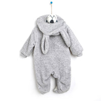 Midimod Newborn Welsoft Kangaroo Footed Jumpsuit - Grey