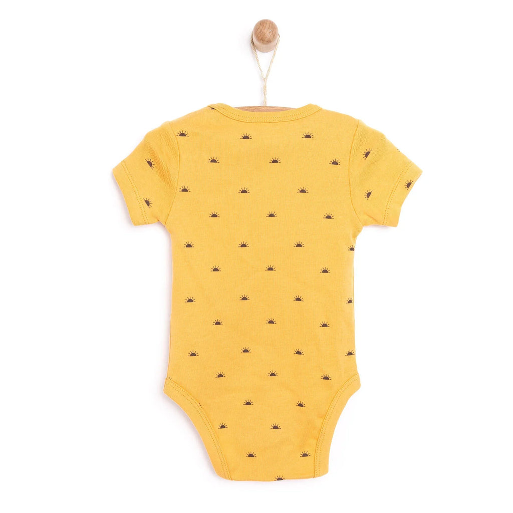 HelloBaby Baby Girl Short Sleeve  Body - Mustard