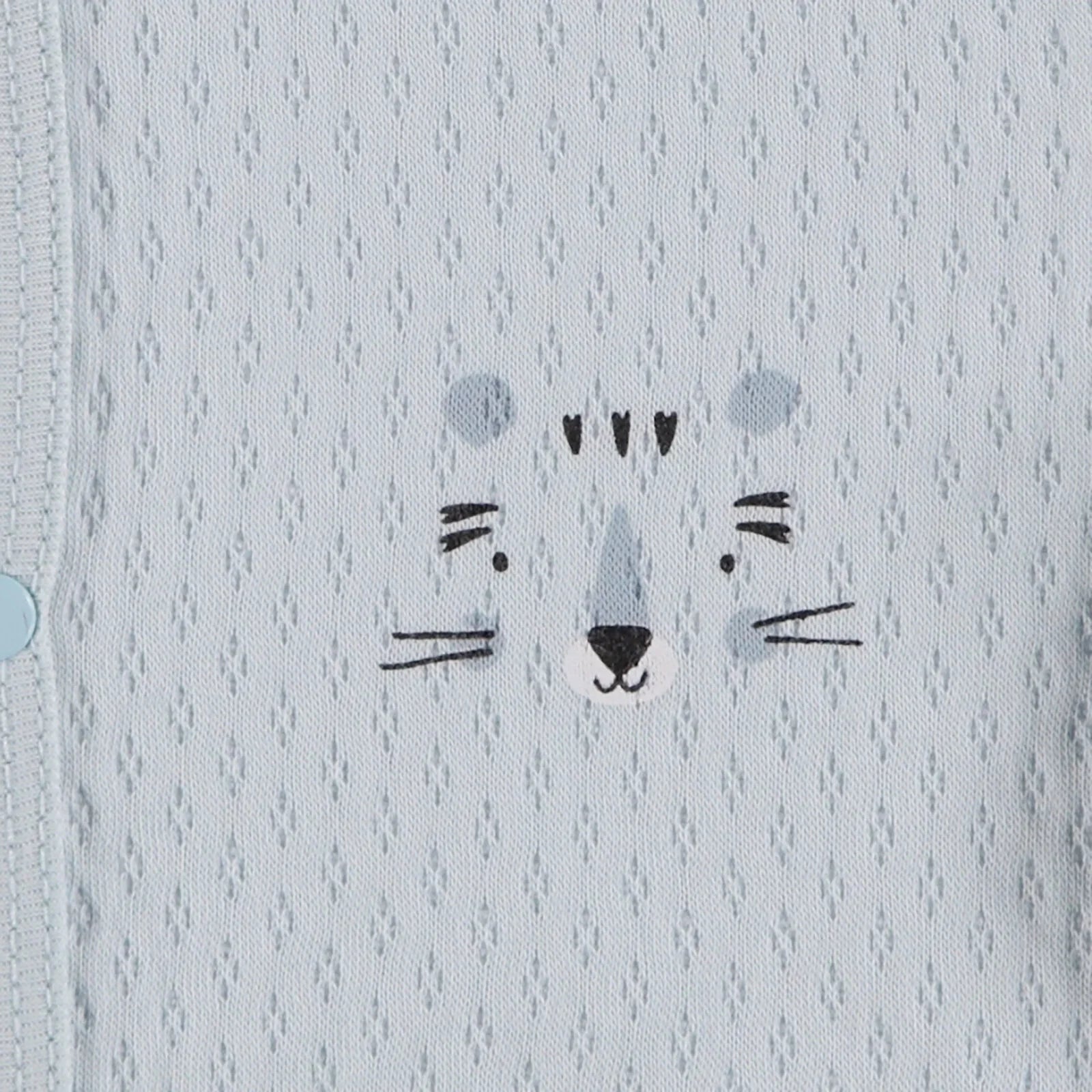 HelloBaby Basic Baby Boy Quilted Hooded - Light Blue