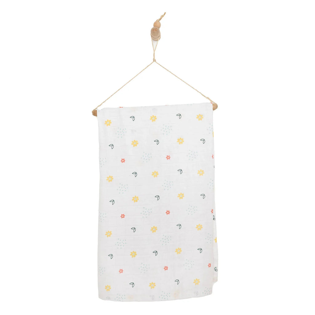 Little Dreams Girl Muslin Blanket - Patterned
