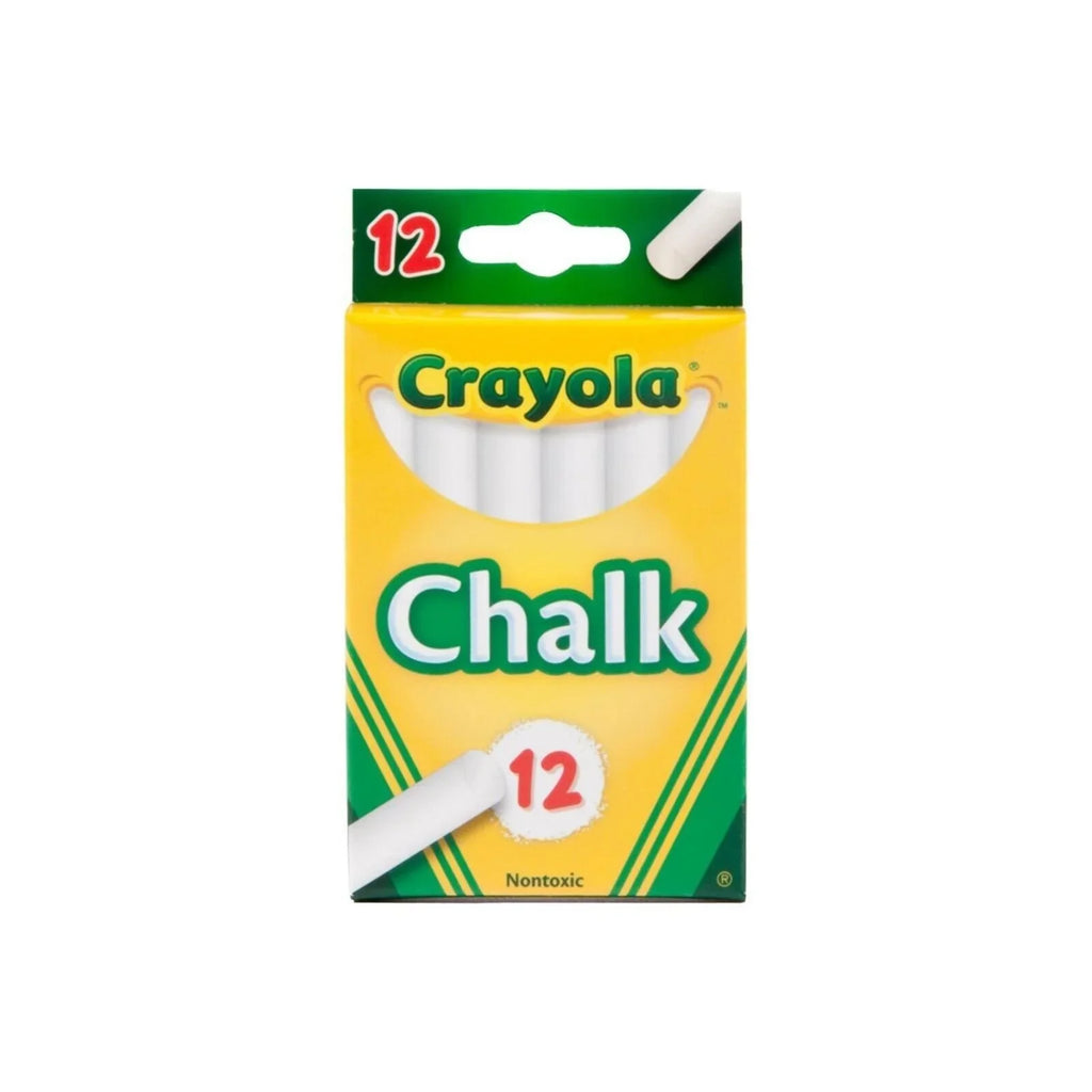 Crayola White Chalk 12 pcs