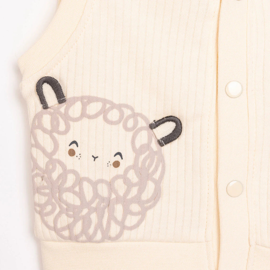 Bebetto Newborn Baby Girl Cardigan - Ecru