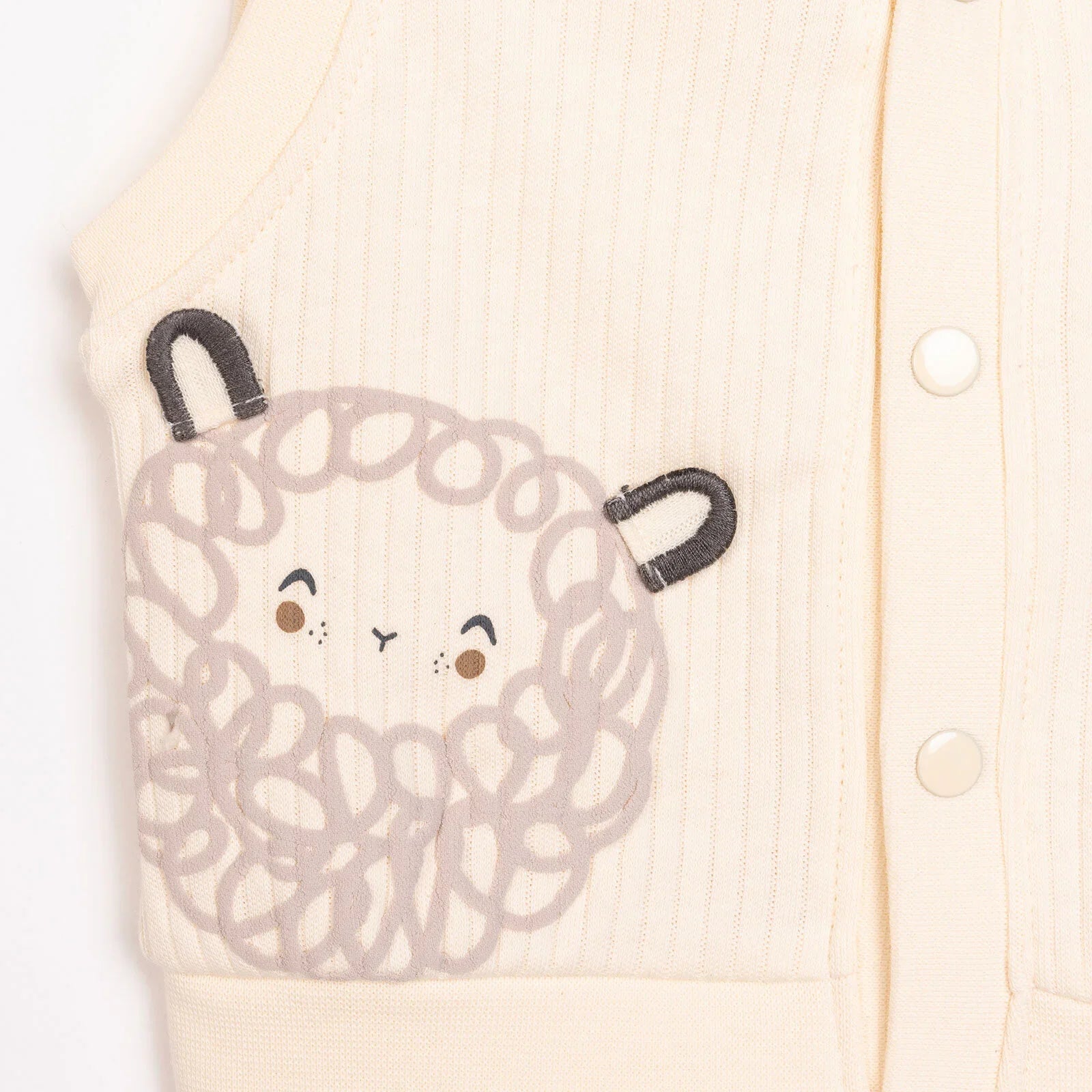 Bebetto Newborn Baby Girl Cardigan - Ecru