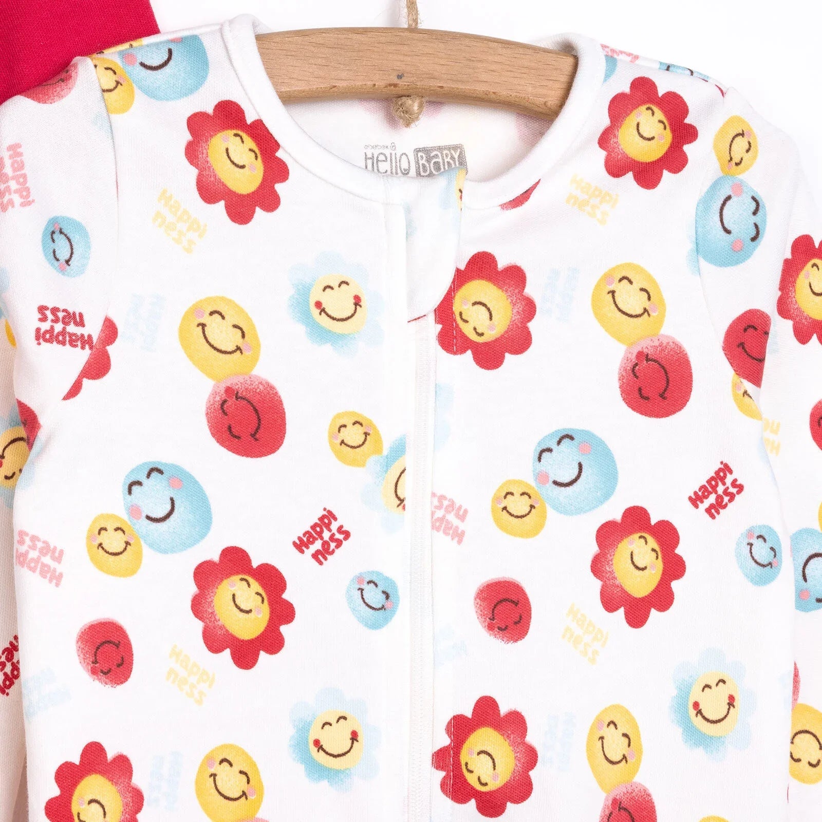 HelloBaby Newborn Girl 2 Piece Footed Jumpsuit - Pink