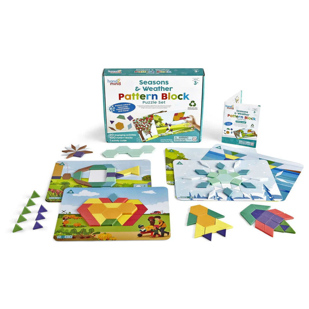 hand2Mind  Seasons & Weather Pattern Block Puzzle Set