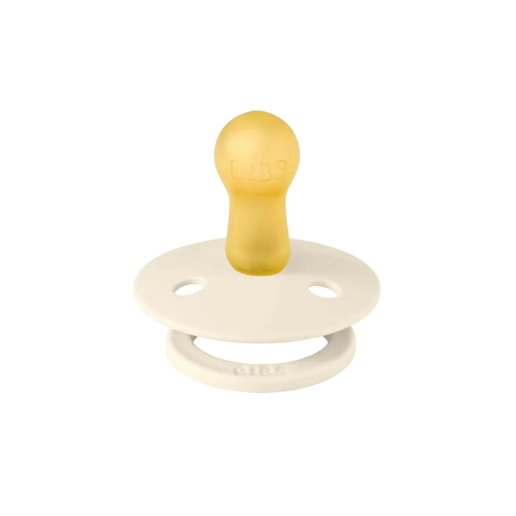 BIBS Block Latex Soothers 0-6 months Pack of 2 - Baby Blue & Dusty Blue