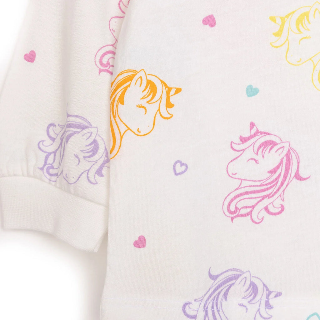 HelloBaby Baby Girl Long Sleeve Pyjamas Set - Ecru