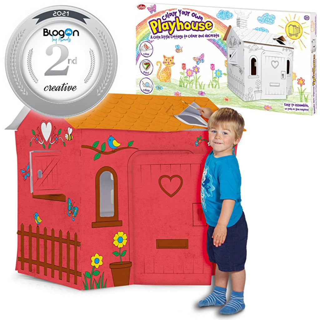 One For Fun Colour Your Own Cardboard Playhouse
