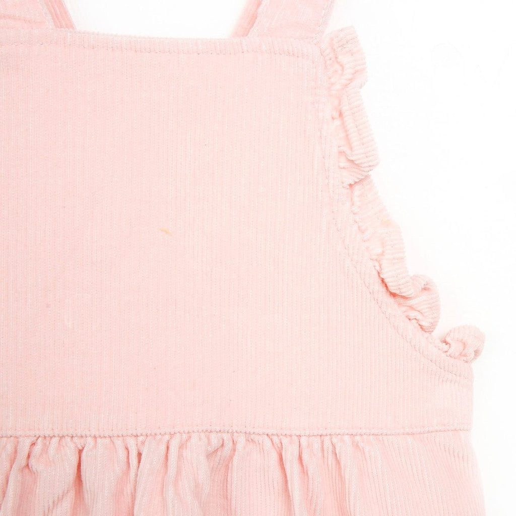 HelloBaby Basic Baby Girl Velvet Overall - Pink
