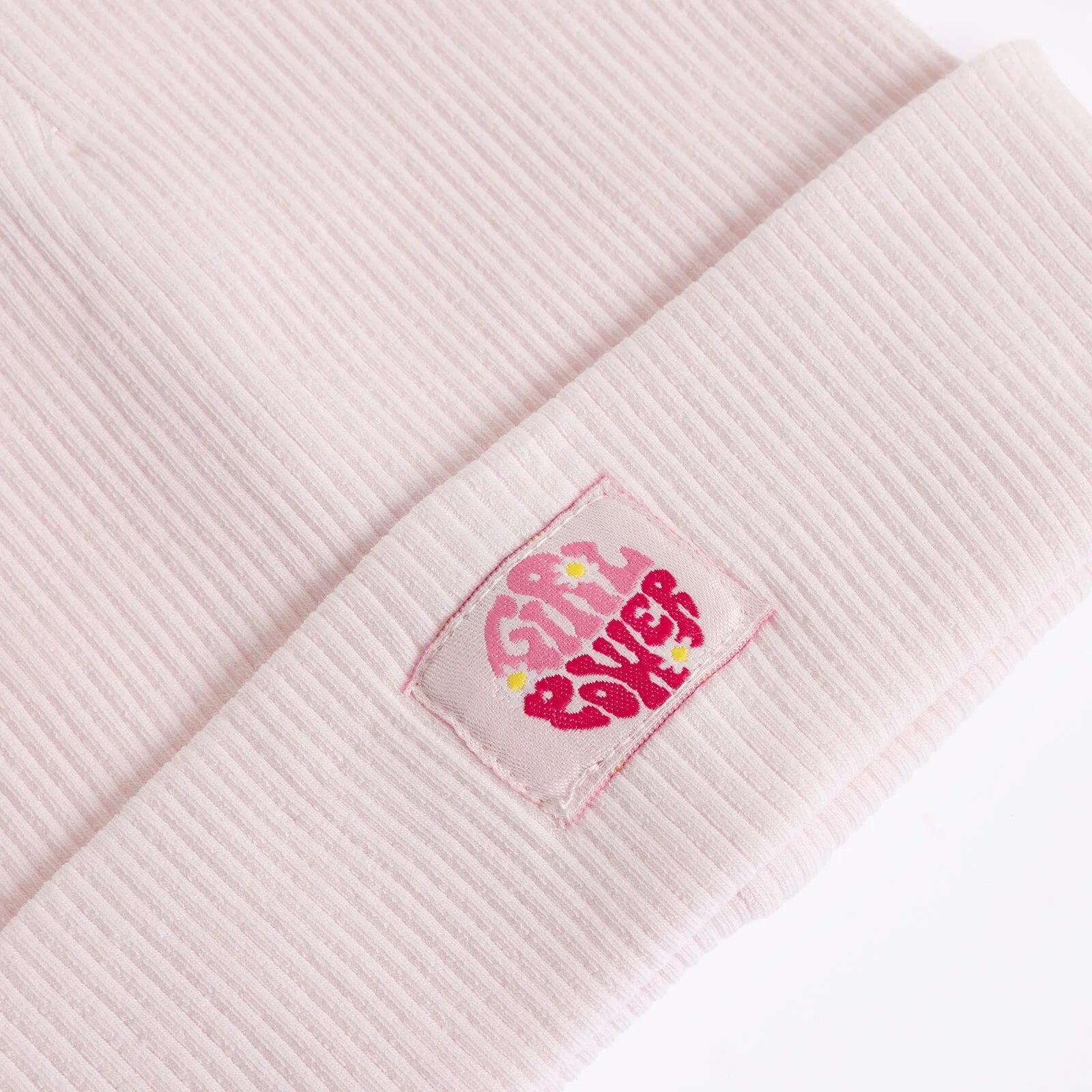 Little Plane Girl Beanie - Light Pink