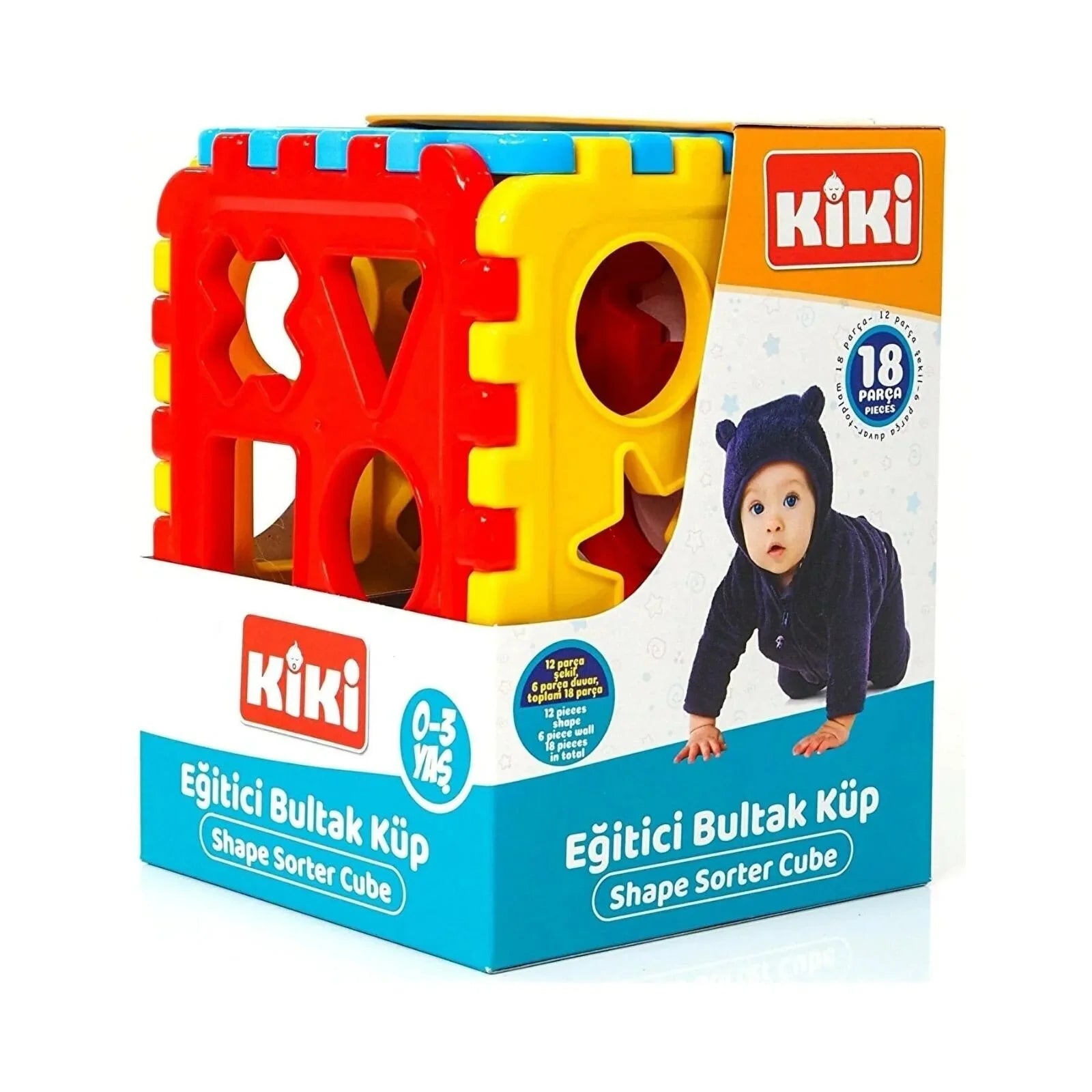 Kiki Educational Shape Sorter Cube